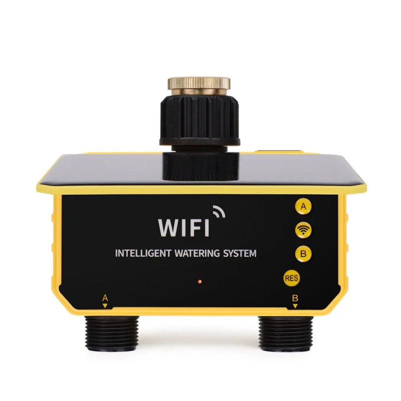 Timer Dual Outlet - WiFi Solar Waterklep Irrigatiecontroller Dubbele Uitlaat