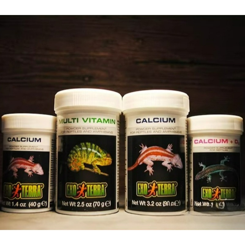 Calcium Powder Reptile - HAGEN Reptielen Calciumpoeder Met & Zonder
