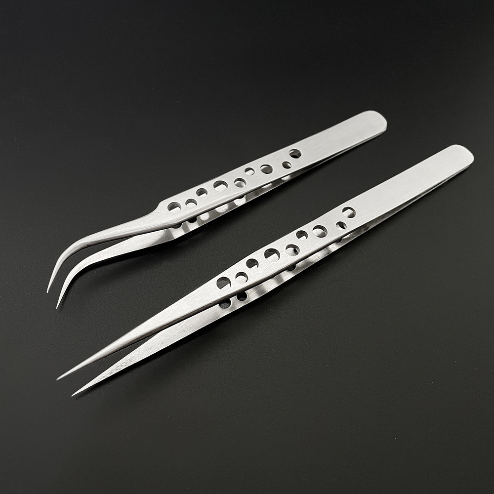 Feeding Tong Stainless - Roestvrij Multifunctioneel Stalen Elleboogpincet Aquarium Clip