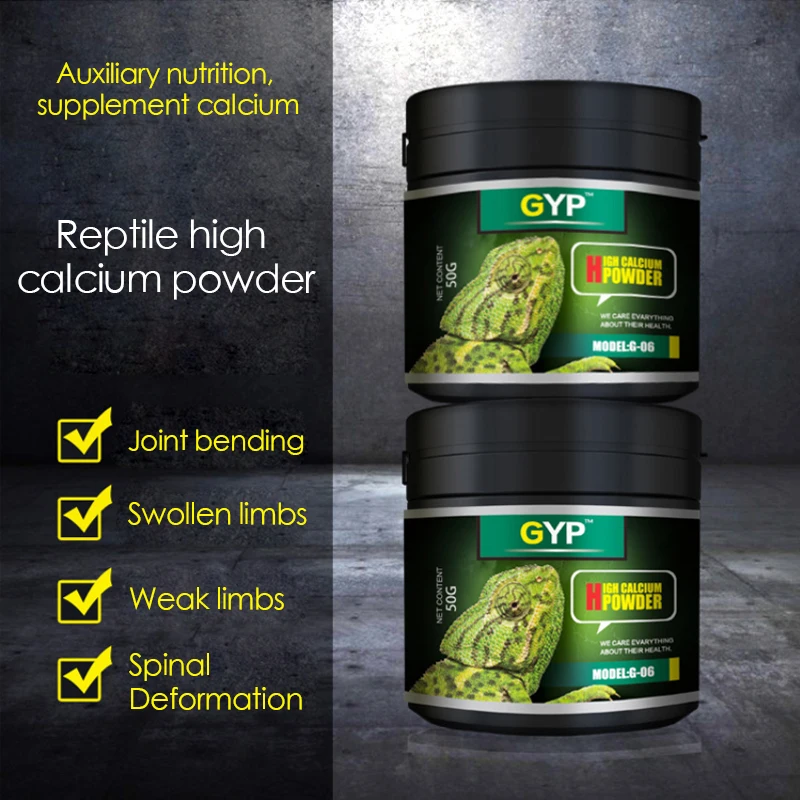 Calcium Powder Reptile - Klimmen huisdier reptiel hoog calcium poeder