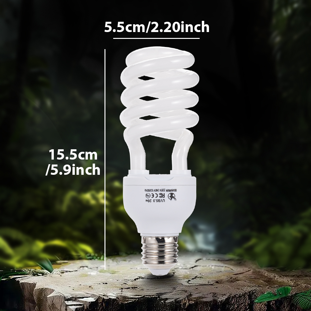 Reptiel UVB-lamp 26W 5.0 E27 s - Calcium Powder Reptile recensie en prijs