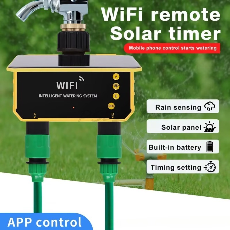 WiFi Solar Waterklep Irrigatie - Timer Dual Outlet recensie en prijs