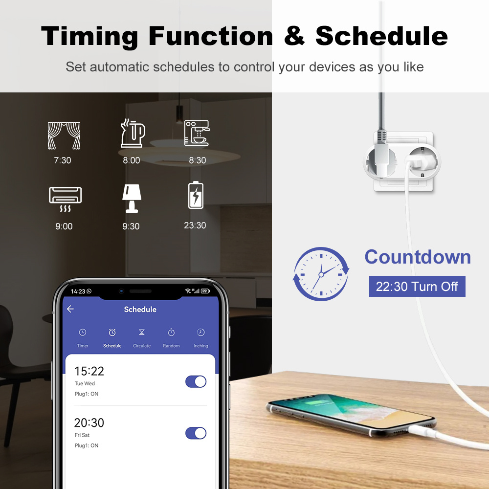 WiFi Smart Plug Dubbele Stekke - Timer Dual Outlet recensie en prijs