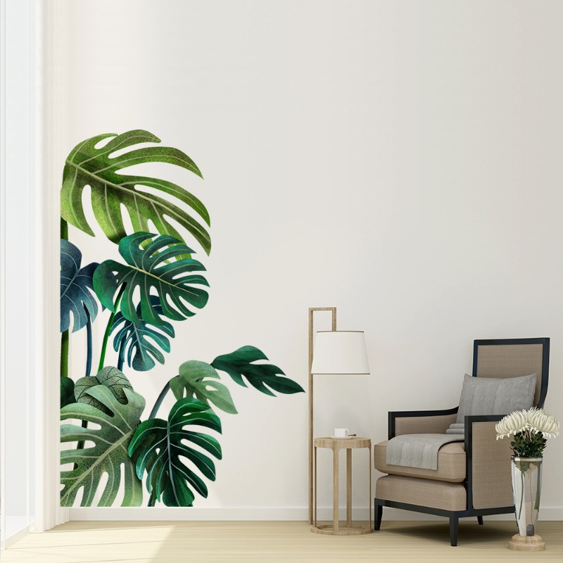 Grote Nordic Green Leaf muurst - Pvc Panel Background recensie en prijs